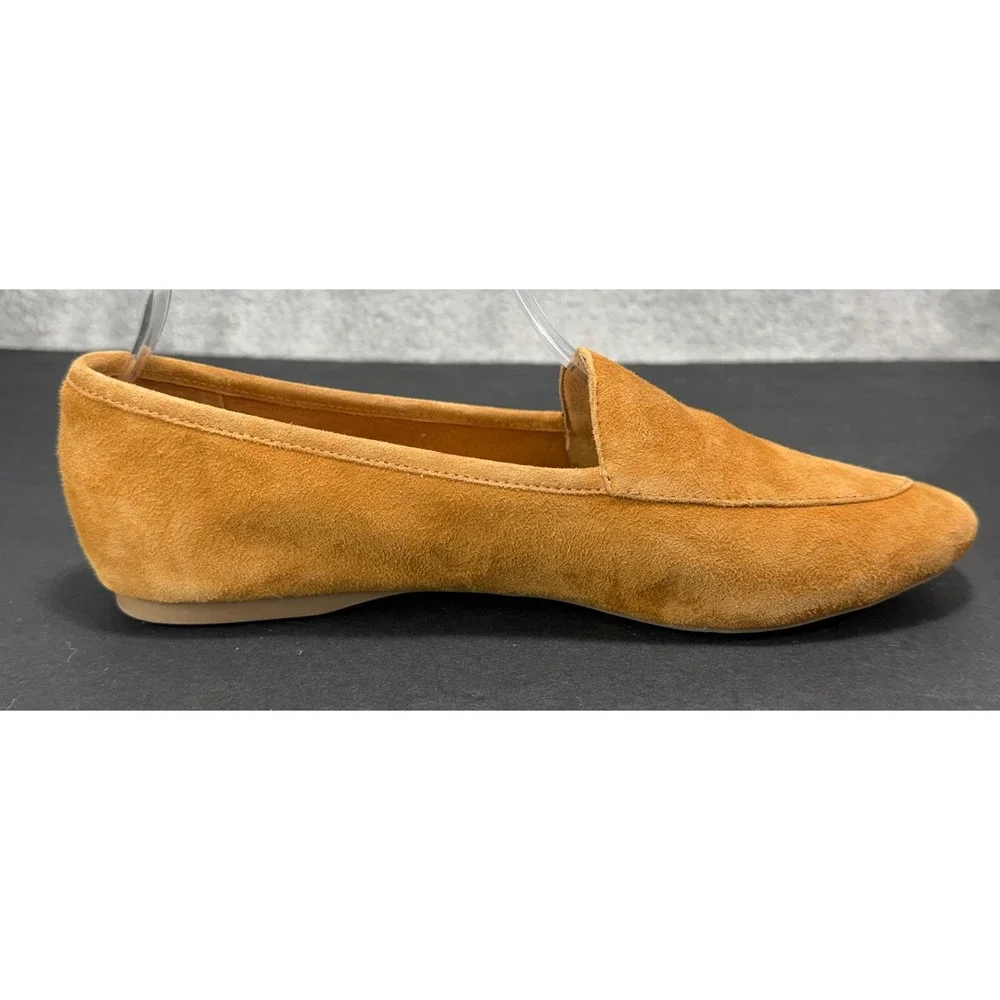 Birdies Starling Loafers Womens 7 Saffron Yellow Suede Smoking Slipper Flats‎